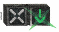 Зелений сигнал цього світлофора у вигляді спрямованої вниз стрілки: