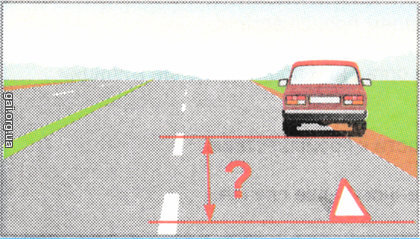 На якій мінімальній відстані до механічного транспортного засобу поза населеним пунктом повинен бути виставлений знак аварійної зупинки або миготливий червоний ліхтар?