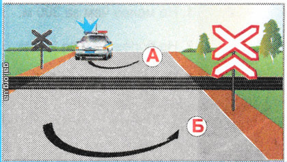 По какой из изображенных на рисунке траекторий разрешается водителю этого автомобиля разворот?