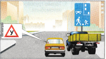 Водителю какого транспортного средства разрешается движение на обозначенной этим знаком территории?