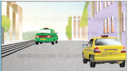 Водій якого автомобіля таксі правильно зупинився для висадки пасажирів?