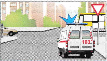 Автомобілю швидкої медичної допомоги дати дорогу зобов'язані водії: