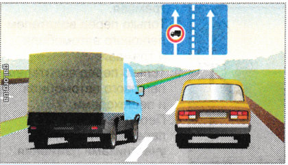 Водієві вантажного автомобіля з дозволеною максимальною масою до 3,5 т рух по крайній лівій смузі: