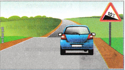 Движение автомобиля с выключенной передачей или сцеплением после проезда знака: