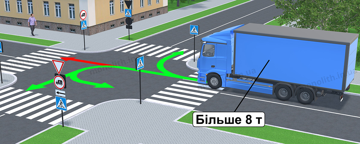 3.3 «Рух вантажних автомобілів заборонено» 3.3 «Рух вантажних автомобілів заборонено»