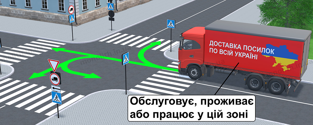 3.3 «Рух вантажних автомобілів заборонено» 3.3 «Рух вантажних автомобілів заборонено»