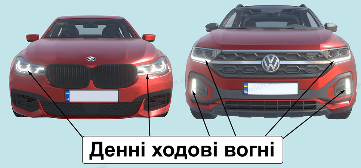 ПДР: денні ходові вогні ПДР: денні ходові вогні