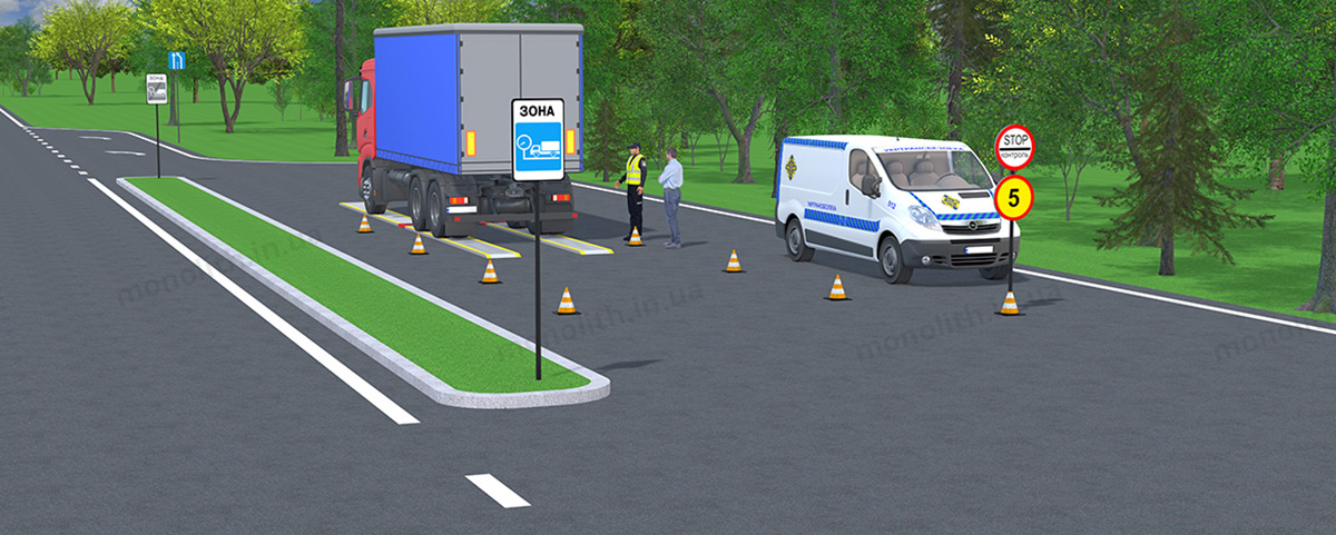 ПДР: габаритно-ваговий контроль ПДР: габаритно-ваговий контроль
