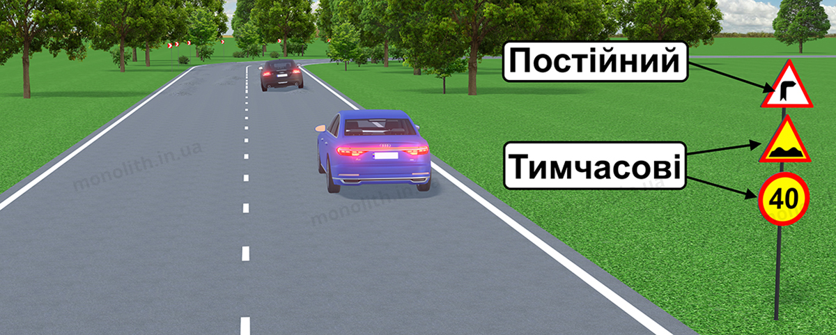 ПДР: тимчасові дорожні знаки ПДР: тимчасові дорожні знаки