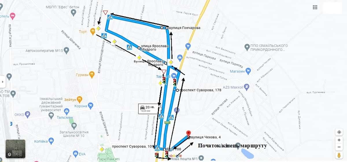 Схема маршруту №5, ТСЦ №5144