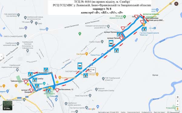 Схема маршруту №8, ТСЦ №4644