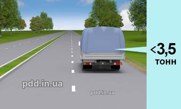 З якою максимальною швидкістю допускається рух вантажних автомобілів з дозволеною максимальною масою менш ніж 3,5 т на дорогах з окремими проїзними