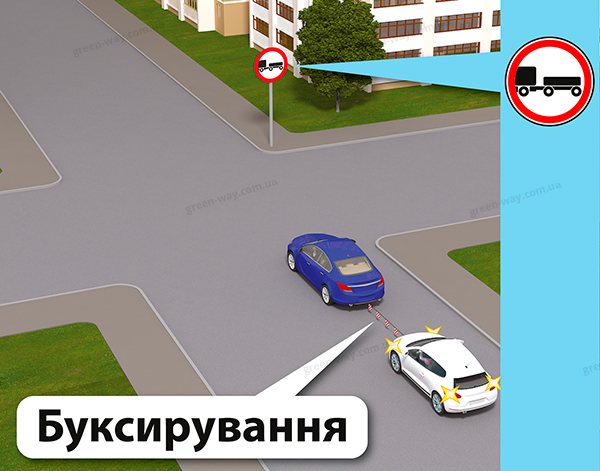 Чи дозволено буксирування прямо?